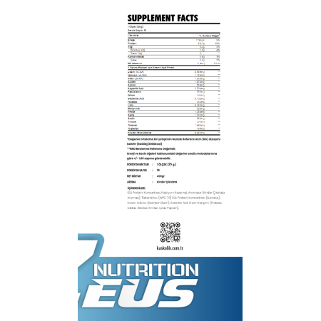 WHEY ISOLATE  %90 PROTEİNLİ EN SAF WHEY Zeus Nutrition 400gr